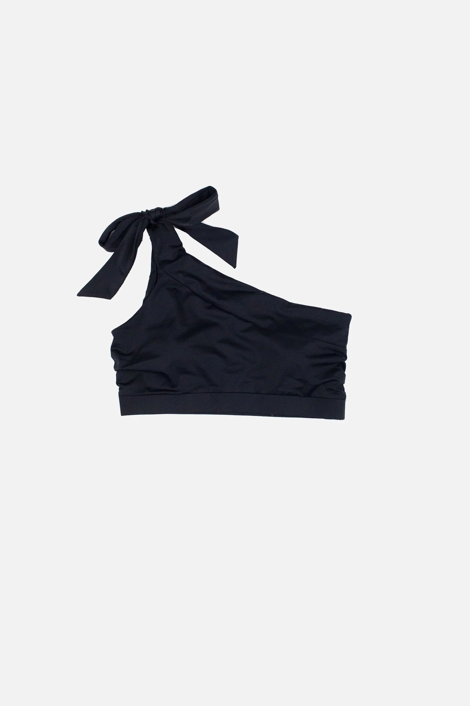 Classic One Shoulder Bikini Bralette BLACK - Image 8