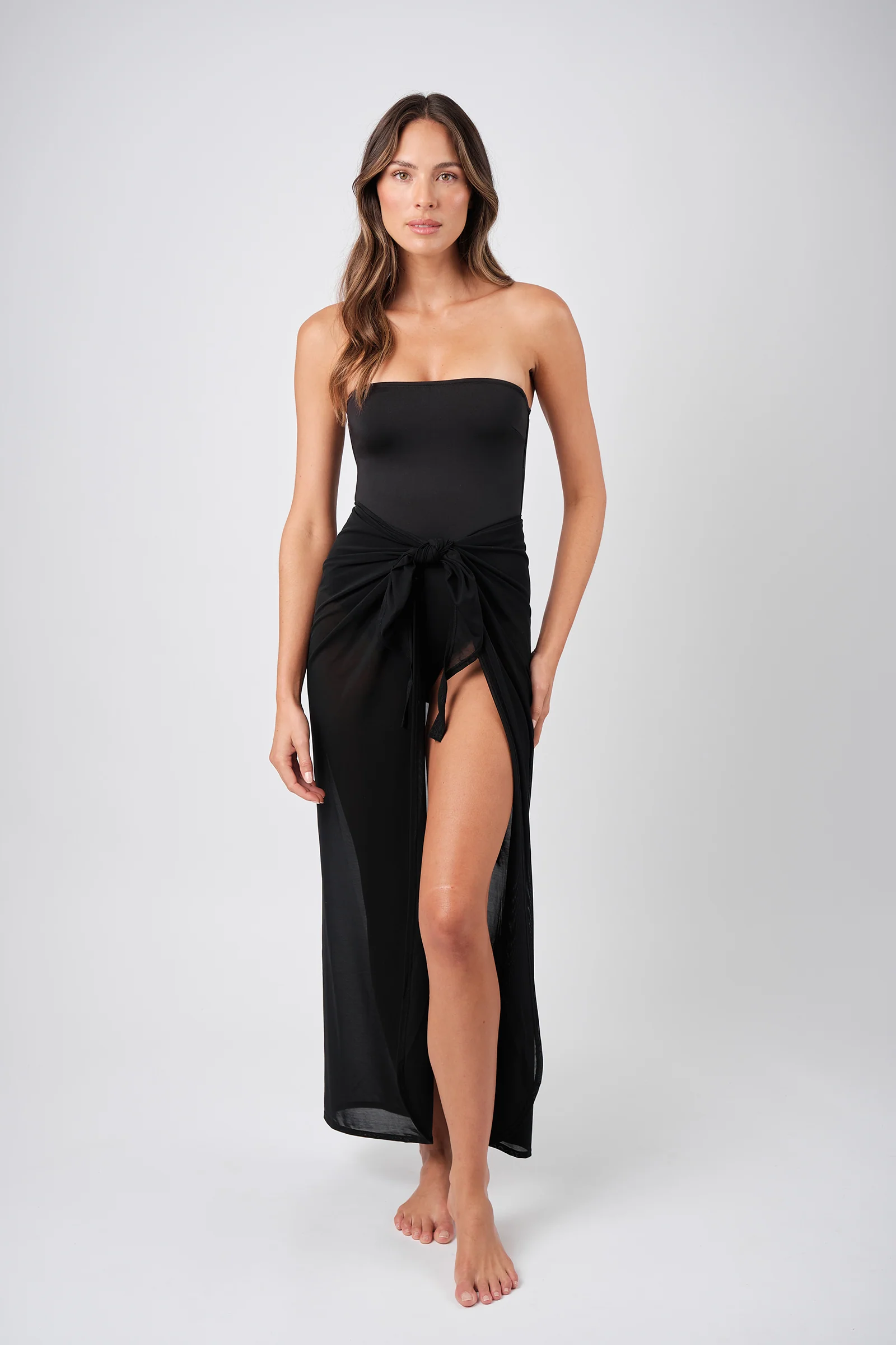 Maxi Mesh Sarong BLACK - Image 5