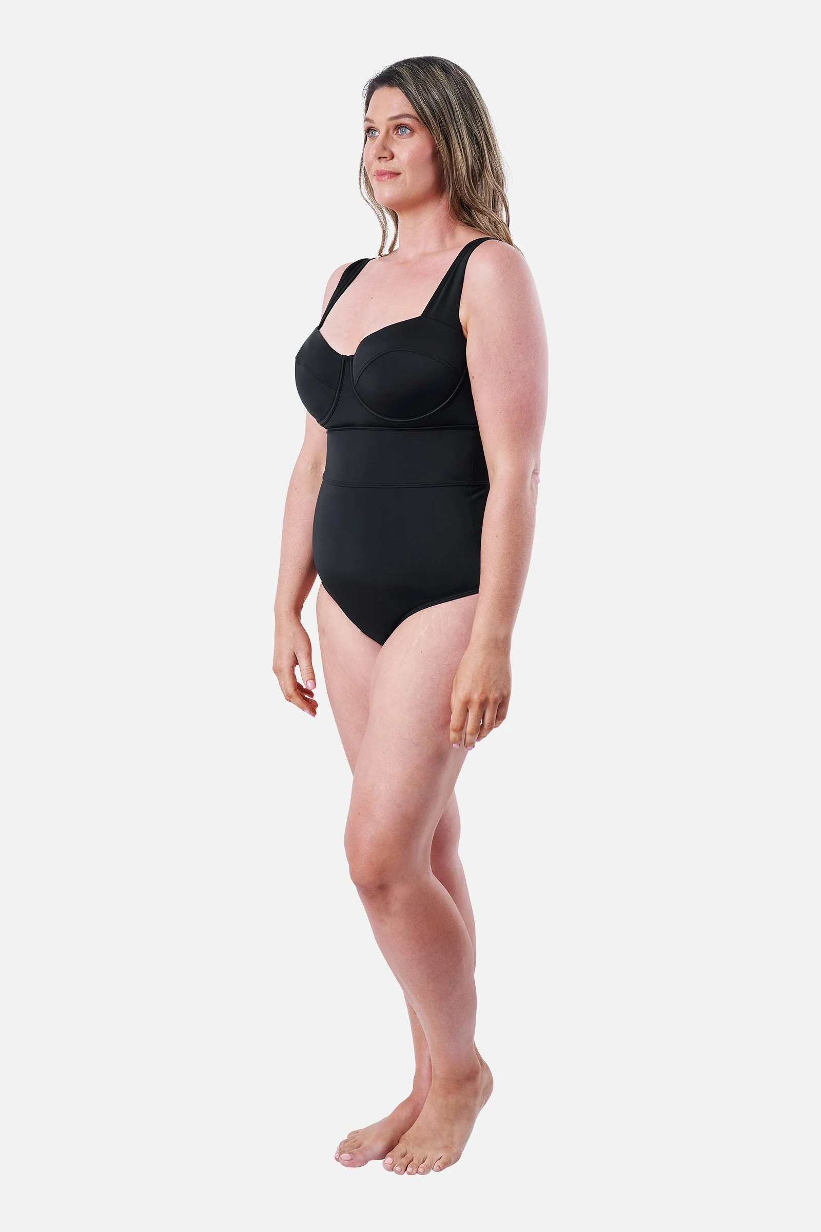 Original Bustier Balconette One Piece BLACK - Image 8